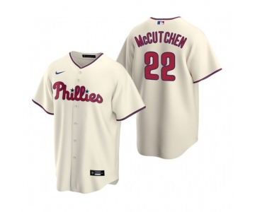 Men's Nike Philadelphia Phillies #22 Andrew McCutchen Cream Alternate Stitched Baseball Jersey