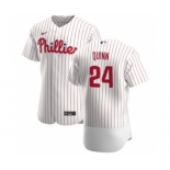 Men's Nike Philadelphia Phillies #24 Roman Quinn White Home 2020 Authentic Player Baseball Jersey