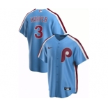 Men's Nike Philadelphia Phillies #3 Bryce Harper Blue Stitched Baseball Jersey