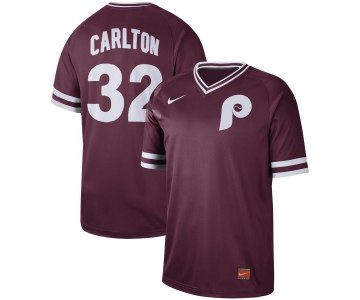 Men's Nike Philadelphia Phillies #32 Steve Carlton Red M&N Jersey