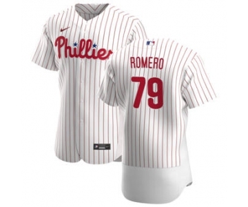 Men's Nike Philadelphia Phillies #79 JoJo Romero White Home 2020 Authentic Player Baseball Jersey