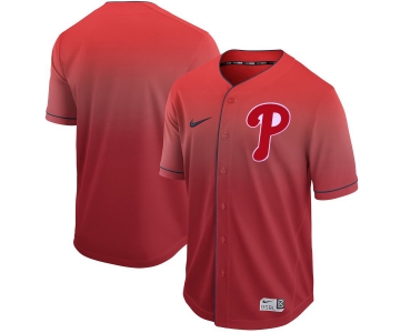 Men's Nike Philadelphia Phillies Blank Red Drift Fashion MLB Jersey