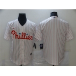 Men's Nike Philadelphia Phillies Blank White Home Stitched Baseball Jersey