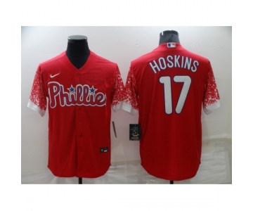 Men's Philadelphia Phillies #19 Greg Luzinski Red Gradient Sleeves Stitched Baseball Jersey