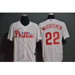 Men's Philadelphia Phillies #22 Andrew McCutchen White Stitched MLB Cool Base Nike Jersey