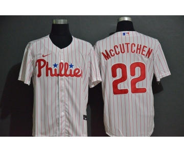 Men's Philadelphia Phillies #22 Andrew McCutchen White Stitched MLB Cool Base Nike Jersey