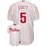 Men's Philadelphia Phillies #5 Bryson Stott White Cool Base Stitched Baseball Jersey