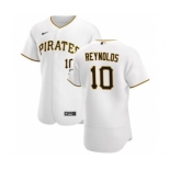 Men's Nike Pittsburgh Pirates #10 Bryan Reynolds White Home 2020 Authentic Player Baseball Jersey