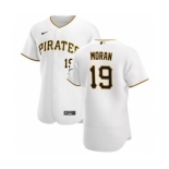 Men's Nike Pittsburgh Pirates #19 Colin Moran White Home 2020 Authentic Player Baseball Jersey