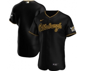 Men's Nike Pittsburgh Pirates 2020 Black Alternate Authentic Team Baseball Jersey