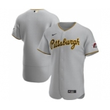 Men's Nike Pittsburgh Pirates 2020 Gray Road Authentic Team Baseball Jersey