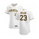 Men's Nike Pittsburgh Pirates #23 Mitch Keller White Home 2020 Authentic Player Baseball Jersey