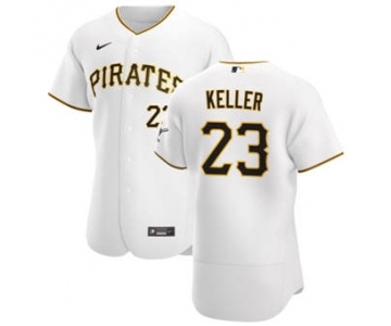 Men's Nike Pittsburgh Pirates #23 Mitch Keller White Home 2020 Authentic Player Baseball Jersey