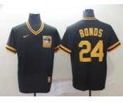 Men's Nike Pittsburgh Pirates #24 Barry Bonds Black M&N MLB Jersey