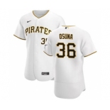 Men's Nike Pittsburgh Pirates #36 Jose Osuna White Home 2020 Authentic Player Baseball Jersey