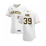 Men's Nike Pittsburgh Pirates #39 Chad Kuhl White Home 2020 Authentic Player Baseball Jersey