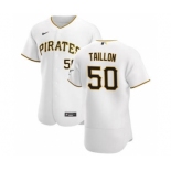 Men's Nike Pittsburgh Pirates #50 Jameson Taillon White Home 2020 Authentic Player Baseball Jersey