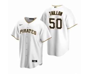 Men's Nike Pittsburgh Pirates #50 Jameson Taillon White Home Stitched Baseball Jersey