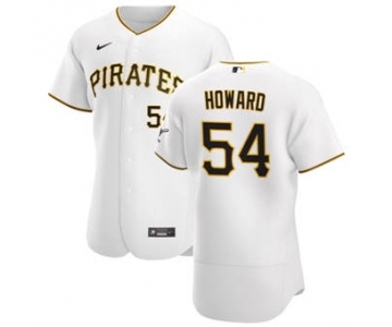 Men's Nike Pittsburgh Pirates #54 Sam Howard White Home 2020 Authentic Player Baseball Jersey