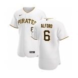 Men's Nike Pittsburgh Pirates #6 Anthony Alford White Home 2020 Authentic Player Baseball Jersey