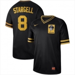 Men's Nike Pittsburgh Pirates #8 Willie Stargell Black M&N MLB Jersey