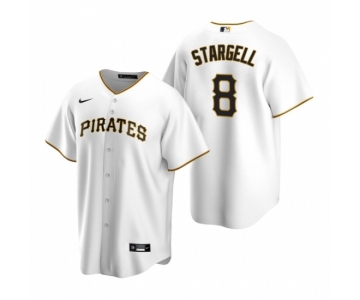 Men's Nike Pittsburgh Pirates #8 Willie Stargell White Home Stitched Baseball Jersey