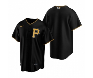 Men's Nike Pittsburgh Pirates Black Alternate Stitched Baseball Jersey