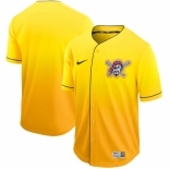 Men's Nike Pittsburgh Pirates Black Gold Fade Jersey