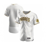 Men's Nike San Diego Padres 2020 White Brown Authentic Alternate Team Baseball Jersey