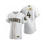 Men's Nike San Diego Padres #4 Wil Myers White 2020 Authentic Golden Edition Baseball Jersey