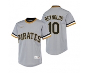 Men's Pittsburgh Pirates #10 Bryan Reynolds Nike Gray Cooperstown Collection Jersey