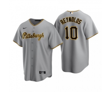 Men's Pittsburgh Pirates #10 Bryan Reynolds Nike Gray Road CoolBase Jersey