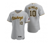 Mens Pittsburgh Pirates #10 Bryan Reynolds Nike Gray Road FlexBase Jersey