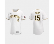 Mens Pittsburgh Pirates #15 Oneil Cruz Nike White Home FlexBase Player Jersey