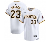 Men's Pittsburgh Pirates #23 Mitch Keller White Home Limited Baseball Stitched Jersey