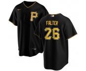 Men's Pittsburgh Pirates #26 Bailey Falter Black Cool Base Baseball Stitched Jersey