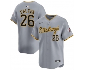 Men's Pittsburgh Pirates #26 Bailey Falter Gray Away Limited Baseball Stitched Jersey