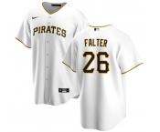 Men's Pittsburgh Pirates #26 Bailey Falter White Cool Base Baseball Stitched Jersey