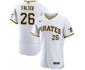 Men's Pittsburgh Pirates #26 Bailey Falter White Flex Base Baseball Stitched Jersey