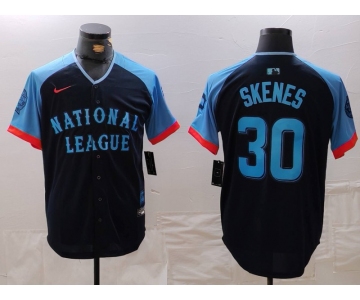 Men's Pittsburgh Pirates #30 Paul Skenes Navy 2024 All Star Limited Stitched Jersey