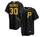 Men's Pittsburgh Pirates #30 Paul Skenes Nike Black Alternate Replica Player Jersey