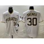 Men's Pittsburgh Pirates #30 Paul Skenes Nike White Home Limited Player Jersey