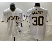 Men's Pittsburgh Pirates #30 Paul Skenes Nike White Home Limited Player Jersey