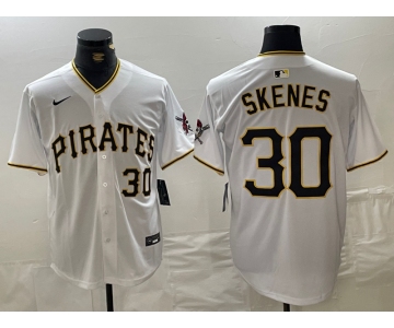 Men's Pittsburgh Pirates #30 Paul Skenes Nike White Home Limited Player Jersey