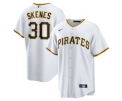 Men's Pittsburgh Pirates #30 Paul Skenes Nike White Home Replica Player Jersey