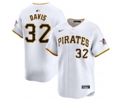 Men's Pittsburgh Pirates #32 Henry Davis White Home Limited Baseball Stitched Jersey