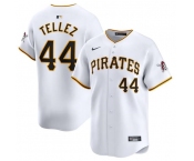 Men's Pittsburgh Pirates #44 Rowdy Tellez White Home Limited Baseball Stitched Jersey