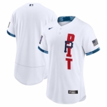 Men's Pittsburgh Pirates Blank Nike White 2021 MLB All-Star Authentic Jersey