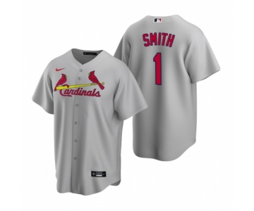 Men's Nike St. Louis Cardinals #1 Ozzie Smith Gray Road Stitched Baseball Jersey