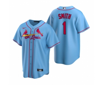 Men's Nike St. Louis Cardinals #1 Ozzie Smith Light Blue Alternate Stitched Baseball Jersey